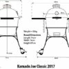 Kamado Joe Classic II Keramikgrill 1 Kamado Joe Classic II Keramikgrill -GrillProfi Verkaufs-Shop 16050 Kamado Joe Classic II Abmessungen
