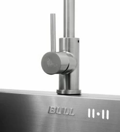 BULL Spülbecken In Der Größe S, 33 X 33 X 20 Cm, Inkl. Wasserhahn (für Warm/kalt) -GrillProfi Verkaufs-Shop 21619 Bull Spuelbecken Groesse S Edelsta 4 1613487078