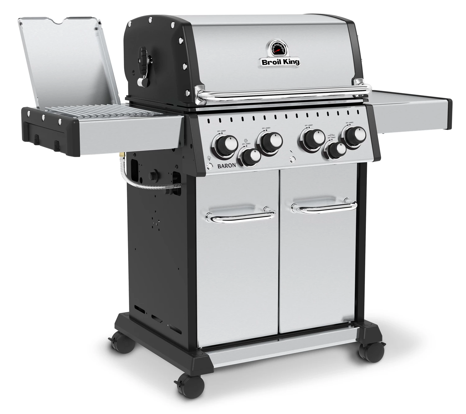Broil King Baron S490 IR Gasgrill Inkl. Drehspieß + Infrarot-Seitenbrenner - Modell 2023 4 Broil King Baron S490 IR Gasgrill Inkl. Drehspieß + Infrarot-Seitenbrenner - Modell 2023 – Bild 2