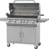 BULL Brahma - Gasgrill Mit Infrarot Backburner Und Rotisserie -GrillProfi Verkaufs-Shop BULL Brahma Grillstation deckel offen