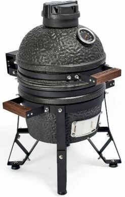 The Bastard Keramikgrill Urban Small - Schwarz Matt - Modell 2023 -GrillProfi Verkaufs-Shop Bastard Keramikgrill Urban Small seitlich BU206