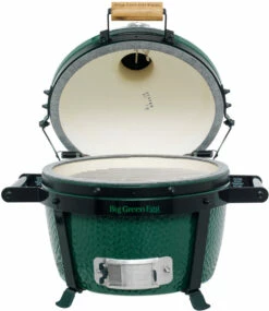 Big Green Egg MiniMax Keramikgrill Starter - Paket -GrillProfi Verkaufs-Shop Big Green Egg MiniMax Carrier deckel offen 1