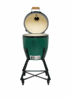 Big Green Egg Small Keramikgrill Starter - Paket 21 Big Green Egg Small Keramikgrill Starter - Paket -GrillProfi Verkaufs-Shop Big Green Egg Small in Nest deckel offen