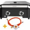 COZZE Plancha 600 / Plancha Grill Mit 2 Gusseisen Grillplatten -GrillProfi Verkaufs-Shop COZZE Plancha Grill 600 2 Brenner Anschlussset