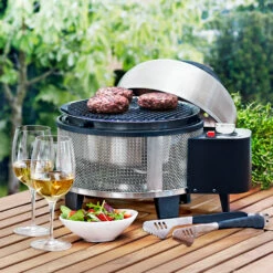 Cobb Grill PREMIER Gas Deluxe - Tischgrill / Campingrill Inkl. Griddle-Grillplatte -GrillProfi Verkaufs-Shop Cobb Gasgrill Premier Gas Lifestyle