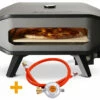 COZZE Pizzaofen Gas 34 Cm (13") Mit Thermometer - Inkl. Pizzastein 2 COZZE Pizzaofen Gas 34 Cm (13") Mit Thermometer - Inkl. Pizzastein -GrillProfi Verkaufs-Shop Cozze Pizzaofen Gas Thermometer 13 Zoll Anschlussset