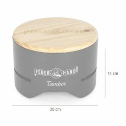 Feuerhand Tischgrill Tamber Schwarz -GrillProfi Verkaufs-Shop Feuerhand Tamber Tischgrill schwarz Abmessungen