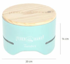 Feuerhand Tischgrill Tamber Lichtgrün -GrillProfi Verkaufs-Shop Feuerhand Tischgrill Tamber Lichtgruen Abmessungen