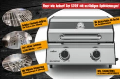 Grillfürst G201E 2-Brenner Gasgrill Portabel V2 - Campinggrill / Balkongrill 50mbar -GrillProfi Verkaufs-Shop G201E Optimierungen