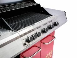 Grillfürst G510G 5-Brenner Gasgrill Mit Hochtemperaturbrenner Und Gusseisen Rosten - Feuerwehr Edition -GrillProfi Verkaufs-Shop G510G FW Feuerwehrgrill Foto freigestellt 19