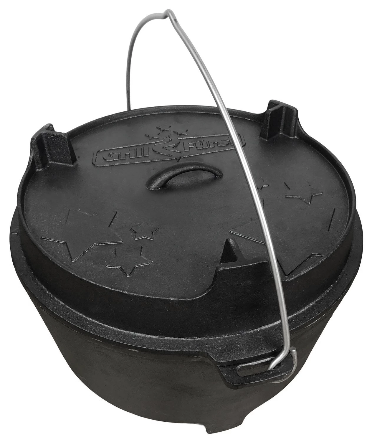 Grillfürst Dutch Oven Set BBQ Edition DO20 - X-DEAL Inkl. Tragetasche / Aufbewahrungstasche, Gusseisen Pflege, Ringreiniger, Deckelheber Und Bambus-Kochlöffel 3 Grillfürst Dutch Oven Set BBQ Edition DO20 - X-DEAL Inkl. Tragetasche / Aufbewahrungstasche, Gusseisen Pflege, Ringreiniger, Deckelheber Und Bambus-Kochlöffel