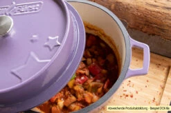 Grillfürst Emaillierter Dutch Oven Ohne Füsse DO6 - Blau 10 Grillfürst Emaillierter Dutch Oven Ohne Füsse DO6 - Blau -GrillProfi Verkaufs-Shop Grillfuerst Dutch Oven farbig emailliert lila Beispiel DO6 2