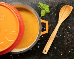 Grillfürst Emaillierter Dutch Oven Ohne Füsse DO4 - Orange -GrillProfi Verkaufs-Shop Grillfuerst Dutch Oven ohne Fuesse DO4