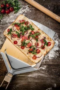 Grillfürst Pizzaheber / Pizzaschieber Edelstahl Klappbar -GrillProfi Verkaufs-Shop Grillfuerst Edelstahl Pizzaschaufel