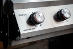 Grillfürst G401E 4-Brenner Einbaugrill - Eintracht Frankfurt Edition - Edelstahlroste -GrillProfi Verkaufs-Shop Grillfuerst Eintracht Frankfurt Gasgrill Drehregler