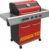Grillfürst G510G 5-Brenner Gasgrill Mit Hochtemperaturbrenner Und Gusseisen Rosten - Feuerwehr Edition -GrillProfi Verkaufs-Shop Grillfuerst G510 Feuerwehr Edition schraeg