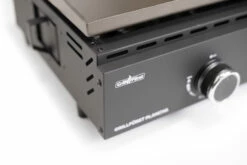 Grillfürst Plancha Grill - 2 Brenner Mit Insgesamt 7 KW Und Edelstahl Plancha - Inkl. 2 Stk. Plancha Spatel Und Grillzange -GrillProfi Verkaufs-Shop Grillfuerst Gas Planchagrill schwarz 20 099