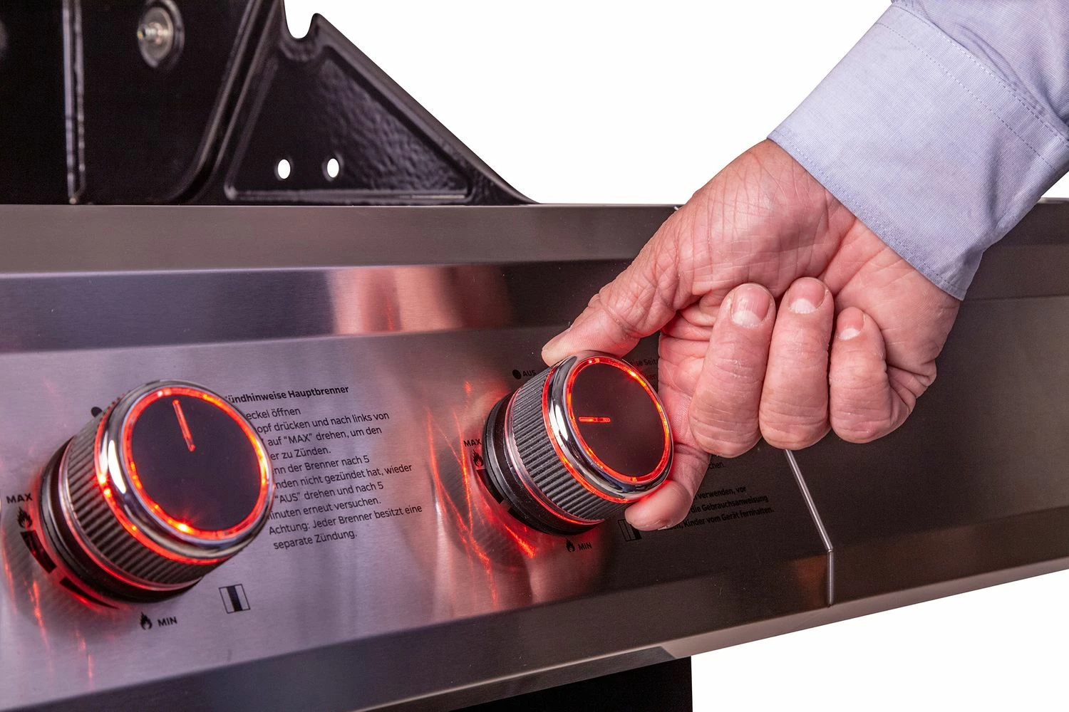 Grillfürst G520E 5-Brenner Gasgrill - Eintracht Frankfurt Edition - Edelstahlroste 10 Grillfürst G520E 5-Brenner Gasgrill - Eintracht Frankfurt Edition - Edelstahlroste – Bild 8