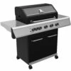 Grillfürst G510E 5-Brenner Gasgrill Mit Hochtemperaturbrenner Und Edelstahl Rosten -GrillProfi Verkaufs-Shop Grillfuerst Gasgrill G510E seitlich