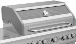 Grillfürst G521G 5-Brenner Edelstahl-Gasgrill Mit Hochtemperaturbrenner, Heckbrenner Und Gusseisen Rosten - X-DEAL Inkl. Zubehörpaket -GrillProfi Verkaufs-Shop Grillfuerst Gasgrill G521G Edelstahl Sichtscheibe 1