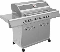 Grillfürst G621E 6-Brenner Edelstahl-Gasgrill - 1. FC Köln Edition - Edelstahlroste -GrillProfi Verkaufs-Shop Grillfuerst Gasgrill G621 Koeln Grill