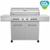 Grillfürst G621G 6-Brenner Edelstahl-Gasgrill Mit Hochtemperaturbrenner, Heckbrenner Und Gusseisen Rosten -GrillProfi Verkaufs-Shop Grillfuerst Gasgrill G621G CO2 neutral