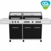 Grillfürst G750E 7-Brenner Doppelkammer - Gasgrill Mit Hochtemperaturbrenner, Seitenkocher, Heckbrenner Und Edelstahl Rosten