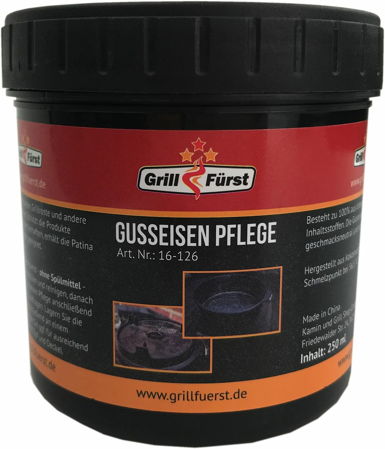 Grillfürst Dutch Oven Set / Gusseisen Pflegeset 3 Grillfürst Dutch Oven Set / Gusseisen Pflegeset