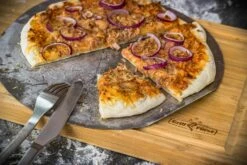 Grillfürst Pizzastein 33 Cm Mit Pizzablech -GrillProfi Verkaufs-Shop Grillfuerst Pizzablech Schneidebrett 1