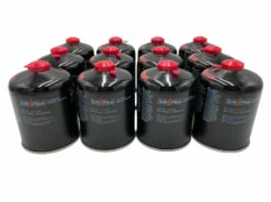 Grillfürst Kombi Kartuschen-Druckregler 50 Mbar - X-DEAL Inkl. 12 Grillfürst Gaskartuschen -GrillProfi Verkaufs-Shop Grillfuerst Schraubkartusche Gaskartusche Set 12 Stk