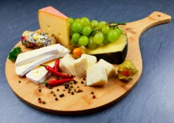 Grillfürst Pizzabrett Bambusholz -GrillProfi Verkaufs-Shop Grillfuerst Servierbrett Kaeseplatte