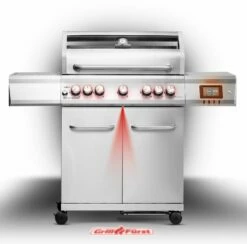 Grillfürst G521G Smart Grill - Mit Automatischer Temperatursteuerung, Hochtemperaturbrenner, Heckbrenner Und Gusseisen Rosten -GrillProfi Verkaufs-Shop Grillfuerst Smart Grill G521 mit Bodenprojektion 1