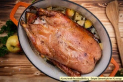 Grillfürst Dutch Oven Sternentöpfchen / Gusseisen Bräter - Emailliert - XL - Lila -GrillProfi Verkaufs-Shop Grillfuerst Sternentoepfchen XL Gaensebraeter Beispiel