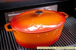 Grillfürst Dutch Oven Sternentöpfchen / Gusseisen Bräter - Emailliert - XL - Blau -GrillProfi Verkaufs-Shop Grillfuerst Sternentoepfchen XL Gusseisenbraeter Beispiel 1