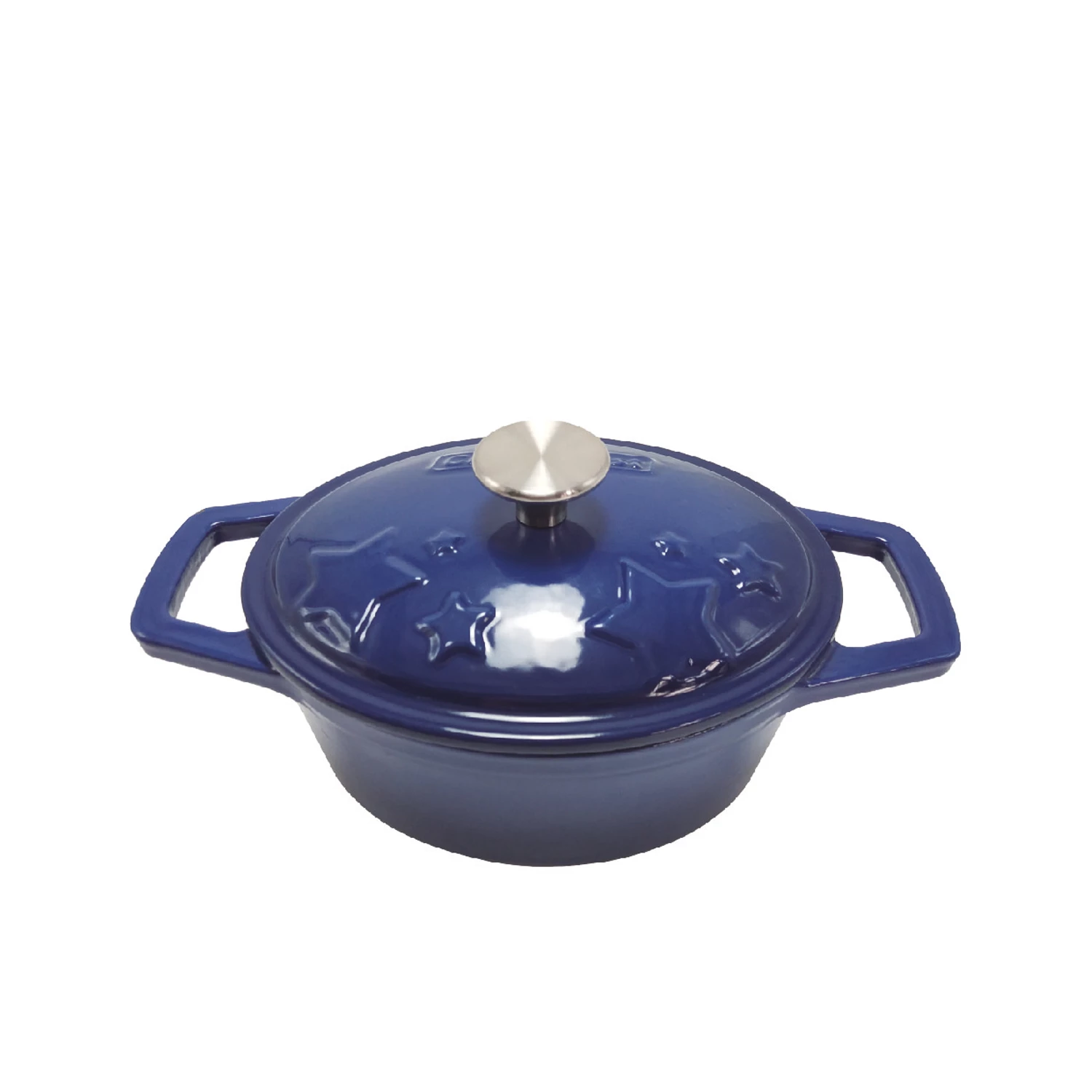 Grillfürst Dutch Oven Sternentöpfchen / Gusseisen Bräter - Emailliert - S - Blau 3 Grillfürst Dutch Oven Sternentöpfchen / Gusseisen Bräter - Emailliert - S - Blau