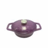 Grillfürst Dutch Oven Sternentöpfchen / Gusseisen Bräter - Emailliert - S - Lila -GrillProfi Verkaufs-Shop Grillfuerst Sternentoepfchen lila Braeter S 20 274
