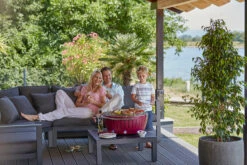 LotusGrill XXL - Holzkohle Grillstation - Feuerrot -GrillProfi Verkaufs-Shop LotusGrill XXL Feuerrot ohne Wagen Tischgrill