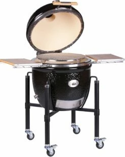 Monolith Grill LeCHEF PRO-Serie 2.0 Schwarz - MIT Gestell Und Seitentischen -GrillProfi Verkaufs-Shop Monolith Keramik Grill Le Chef PRO Serie 2 0 121030 black 4