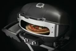 Napoleon Drehspieß / Rotisserie Heavy Duty Mit Ofeneinsatz Für TravelQ Gasgrill -GrillProfi Verkaufs-Shop Napoleon 69282 TQ PRO285 Rotisserie InUse Pizza