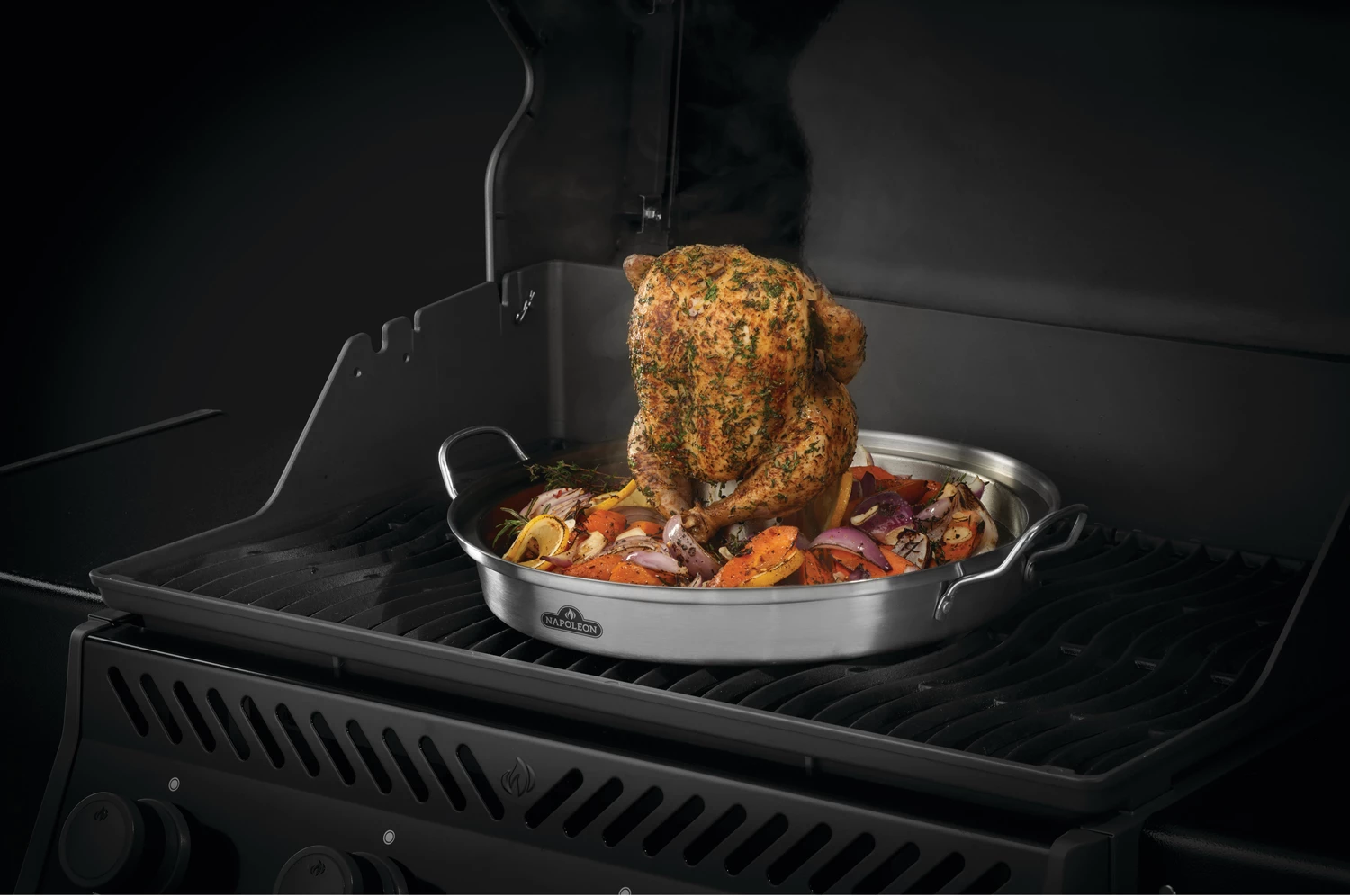 Napoleon PRO Edelstahl Hähnchenbräter / Hähnchenhalter 3in1 5 Napoleon PRO Edelstahl Hähnchenbräter / Hähnchenhalter 3in1 – Bild 3