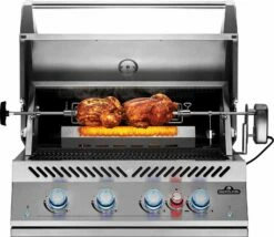 Napoleon 700-Series 32" BIG32 Edelstahl Einbaugrill Inkl. Drehspieß - Modell 2023 -GrillProfi Verkaufs-Shop Napoleon Einbaugrill BIG32 Rotisserie Backburner
