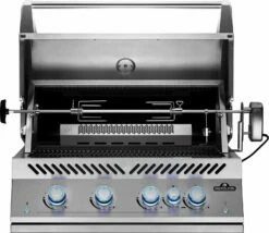 Napoleon 700-Series 32" BIG32 Edelstahl Einbaugrill Inkl. Drehspieß - Modell 2023 -GrillProfi Verkaufs-Shop Napoleon Einbaugrill BIG32 Rotisserie Motor Drehspiess