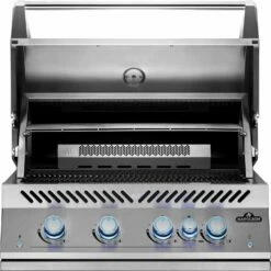Napoleon 700-Series 32" BIG32 Edelstahl Einbaugrill Inkl. Drehspieß - Modell 2023 -GrillProfi Verkaufs-Shop Napoleon Einbaugrill BIG32 Warmhalterost Edelstahl hinten