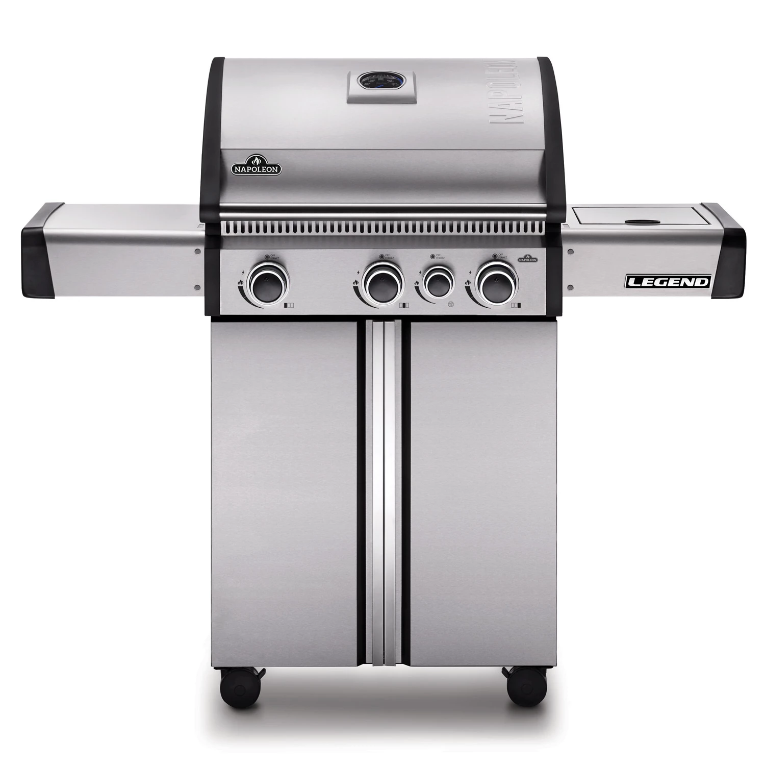 Napoleon Legend 410 Edelstahl Gasgrill - 3 Brenner Mit Seitenbrenner - Inkl. Napoleon Abdeckhaube 3 Napoleon Legend 410 Edelstahl Gasgrill - 3 Brenner Mit Seitenbrenner - Inkl. Napoleon Abdeckhaube