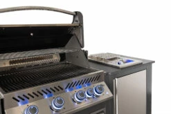 Napoleon Outdoor Küche Oasis Compact 105 Mit Prestige 500 Einbaugrill Und Einbau Sizzle Zone - Inkl. Arbeitsplatte Aus Feinsteinzeug -GrillProfi Verkaufs-Shop Napoleon Oasis Compact P500 mit Sizzle Zone Seitenbrenner Set