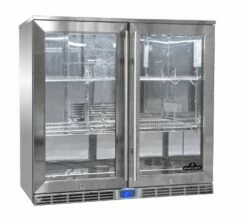 Napoleon Outdoor - Kühlschrank, 210 Liter, 2-türig Mit Doppelverglasung Und LED Beleuchtung - Wasserdicht Nach IP24 -GrillProfi Verkaufs-Shop Napoleon Outdoor Kueche Kuehlschrank NFR210ODGL
