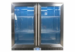 Napoleon Outdoor - Kühlschrank, 210 Liter, 2-türig Mit Doppelverglasung Und LED Beleuchtung - Wasserdicht Nach IP24 -GrillProfi Verkaufs-Shop Napoleon Outdoor Kueche Kuehlschrank leer beleuchtet