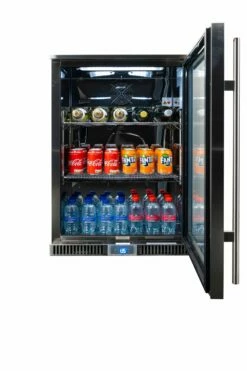 Napoleon Outdoor - Kühlschrank, 135 Liter, Rechtsdrehende Tür Mit Doppelverglasung Und LED Beleuchtung - Wasserdicht Nach IP24 -GrillProfi Verkaufs-Shop Napoleon Outdoor Kuehlschrank Getraenke Tuer rechts