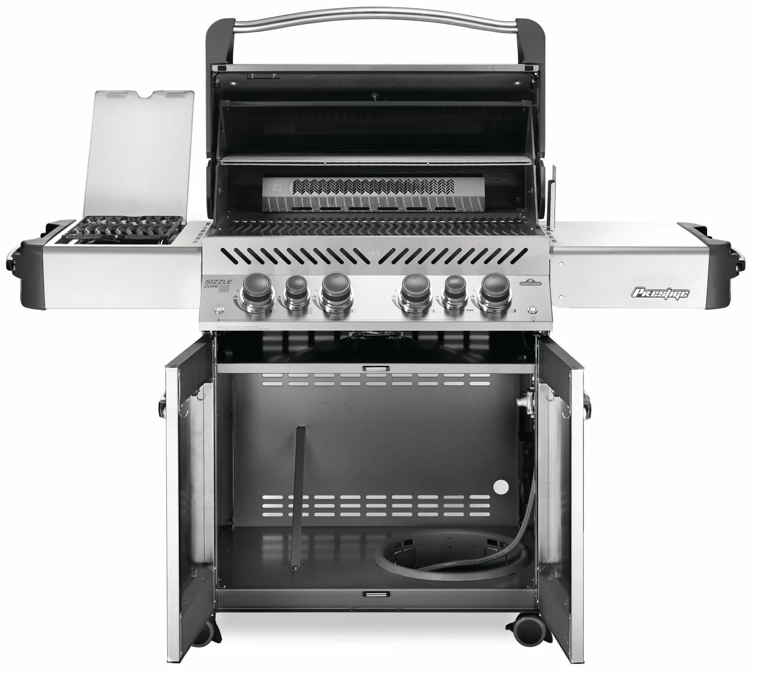 Napoleon Prestige 500 Edelstahl Gasgrill - Mit Safety Glow - X-DEAL Inkl. Grillthermometer, Schneidebrett Und Windschild Für SIZZLE ZONE 5 Napoleon Prestige 500 Edelstahl Gasgrill - Mit Safety Glow - X-DEAL Inkl. Grillthermometer, Schneidebrett Und Windschild Für SIZZLE ZONE – Bild 3