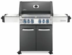 Napoleon Prestige 500 Gasgrill, Charcoal Grau - Mit Safety Glow - X-DEAL Inkl. Grillthermometer, Schneidebrett Und Windschild Für SIZZLE ZONE